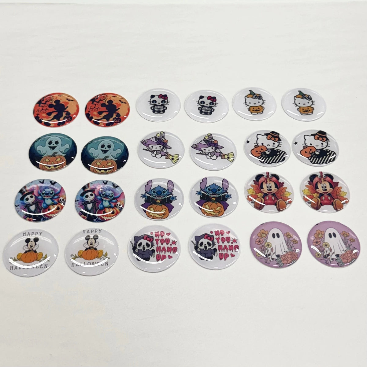 "Halloween" 12 Pairs of Resin Gem Set, Promotions Sundaylace Creations & Bling