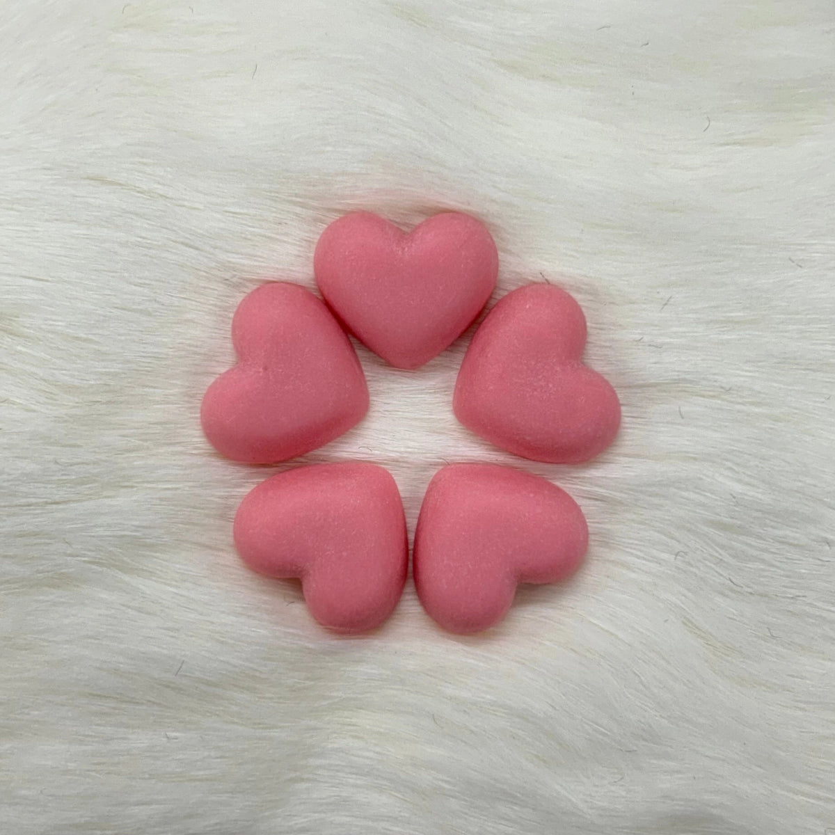 18mm Matte Hearts, Glue on, Resin Gems (Sold in Pair) Resin Gems