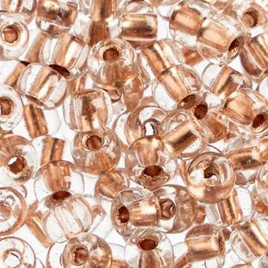 32/0 Seed Beads, Transparent Crystal Copperlined Sundaylace Creations & Bling