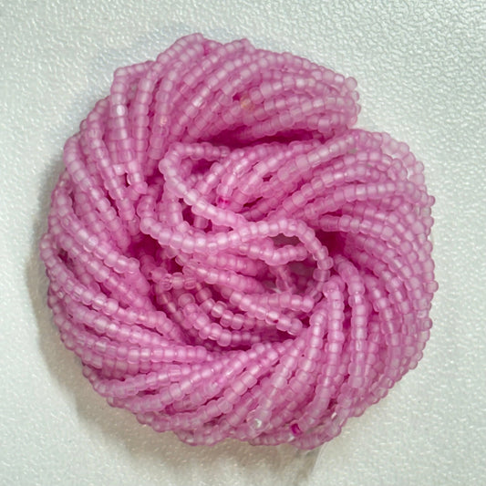 13/0 Charlotte Cut Seed Bead - Matte French Rose 10g India Sheen Charlotte Cut Seedbeads