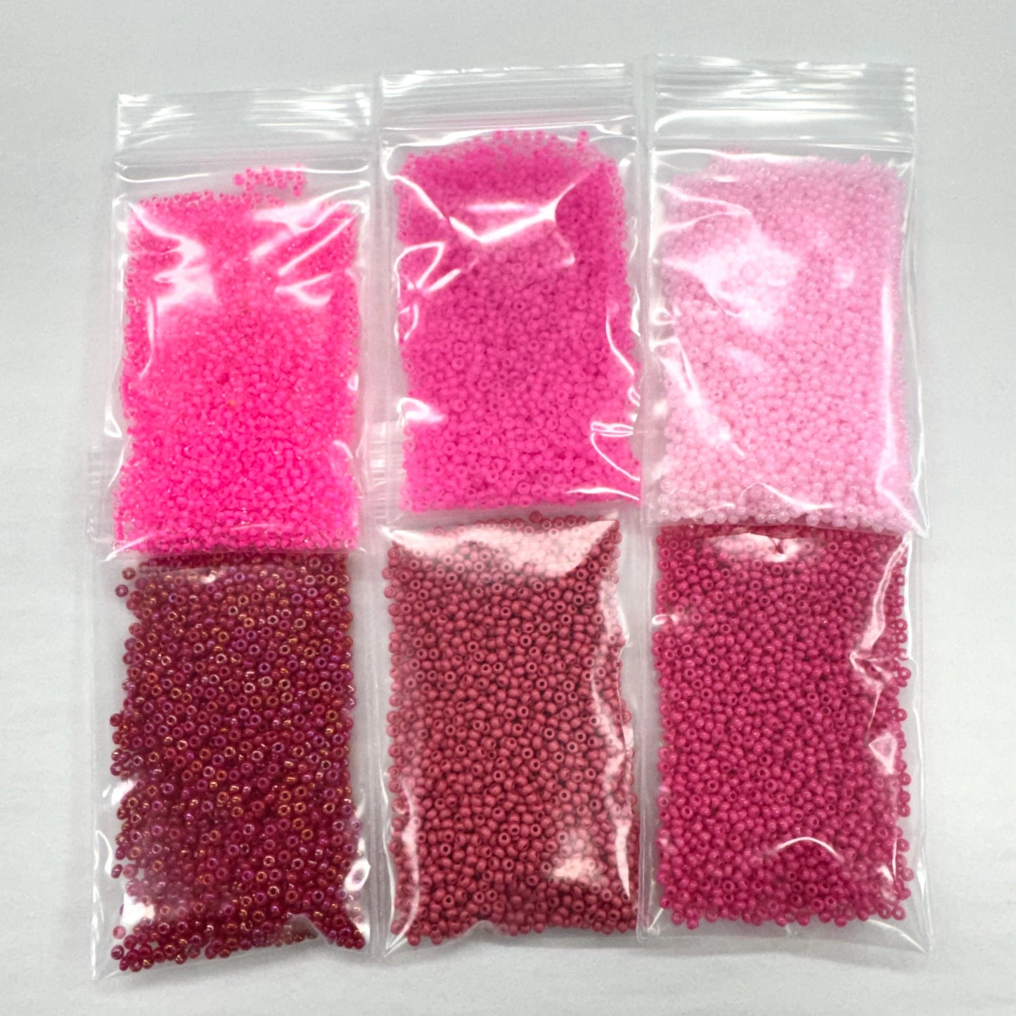 "Neon Rose" 10/0 Seedbeads x 6 Colours -Terra Seed Beads Set, Bundle Promotions Sundaylace Creations & Bling