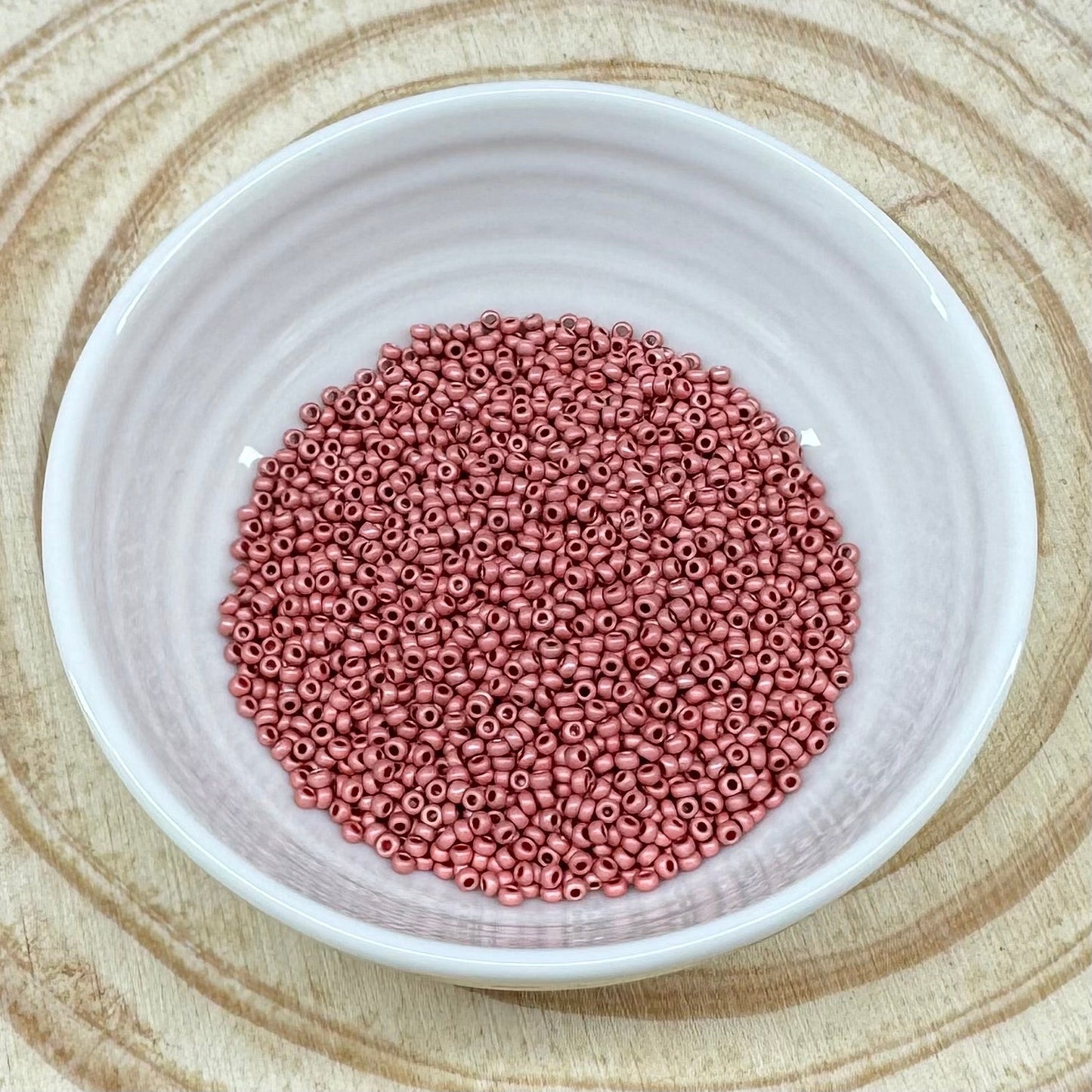 “Belle Rose Pink” 6 x 11/0 Seedbeads Promotions Set 11/0 Preciosa Seed Beads