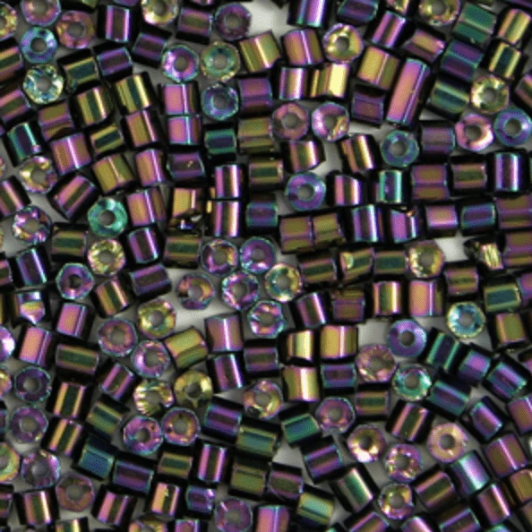 10/0 2-Cut Beads, Metallic Blue Purple IRIS *HANK 2-Cut Beads