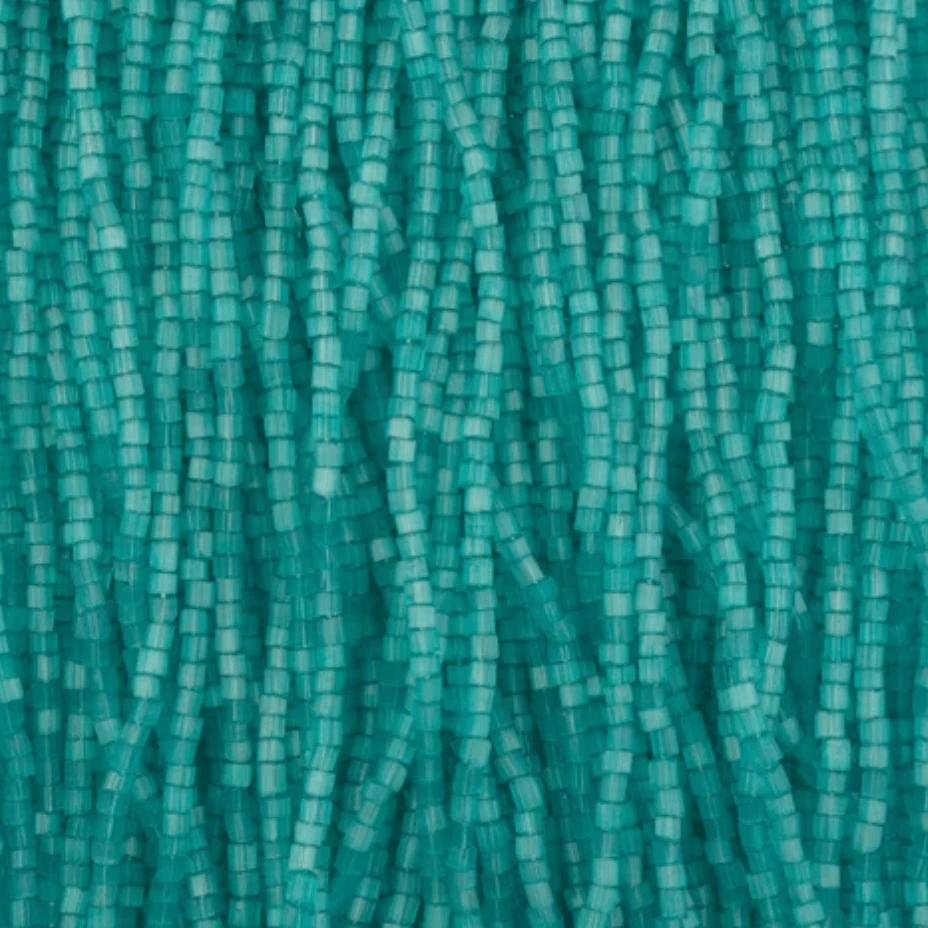 10/0 2-Cut Beads, Satin Turquoise Teal Solgel *HANK or 20g* 2-Cut Beads