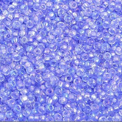 10/0 Blue Rainbow AB Transparent, Preciosa Seed Beads 10/0 Preciosa Seed Beads