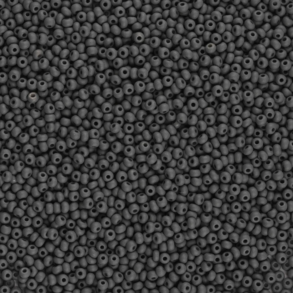 10/0 Chalk Grey Dyed MATTE Permalux Opaque Preciosa Seed Beads 10/0 Preciosa Seed Beads
