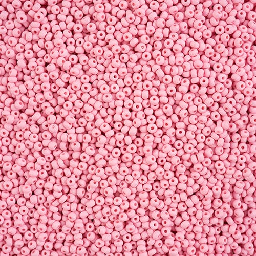 10/0 Chalk Light Pink MATTE Permalux Dyed Preciosa Seed Beads 22g VIAL 10/0 Preciosa Seed Beads