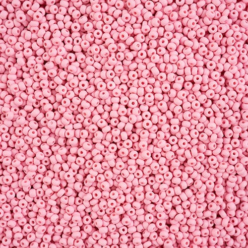 10/0 Chalk Light Pink MATTE Permalux Dyed Preciosa Seed Beads 22g VIAL 10/0 Preciosa Seed Beads