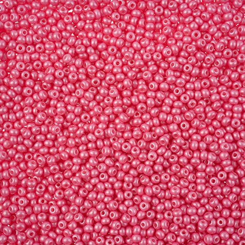 10/0 Chalk LIGHT PINK Permalux Dyed Preciosa Seed Beads 22g VIAL 10/0 Preciosa Seed Beads