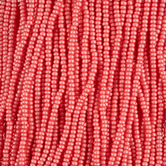 10/0 Chalk Pink Dyed Permalux Opaque Preciosa Seed Beads *STRUNG Hank 10/0 Preciosa Seed Beads