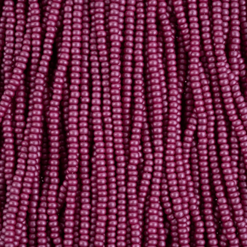 10/0 Chalk Purple Dyed Permalux Opaque Preciosa Seed Beads *STRUNG Hank 10/0 Preciosa Seed Beads