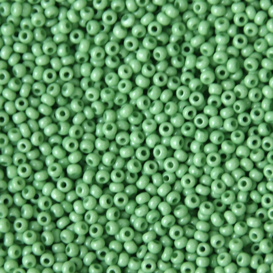 10/0 Iris Spring Green Solgel Opaque, Preciosa Seed Beads *NEW* 10/0 Preciosa Seed Beads