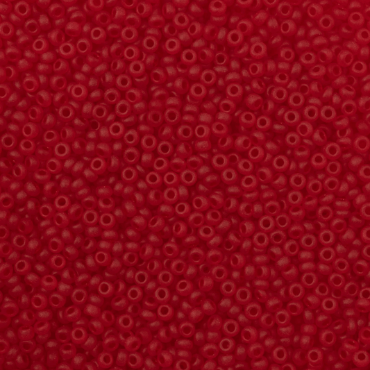 10/0 Light Red Matte Transparent, Preciosa Seed Beads *NEW 2023* 10/0 Preciosa Seed Beads