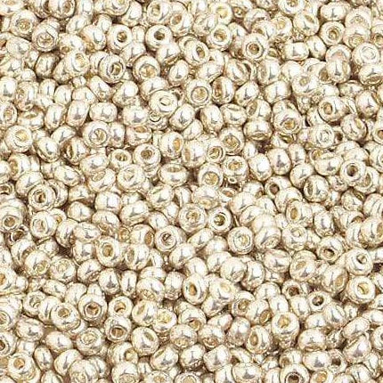 10/0 Light Silver Metallic, Preciosa Seed Beads 10/0 Preciosa Seed Beads