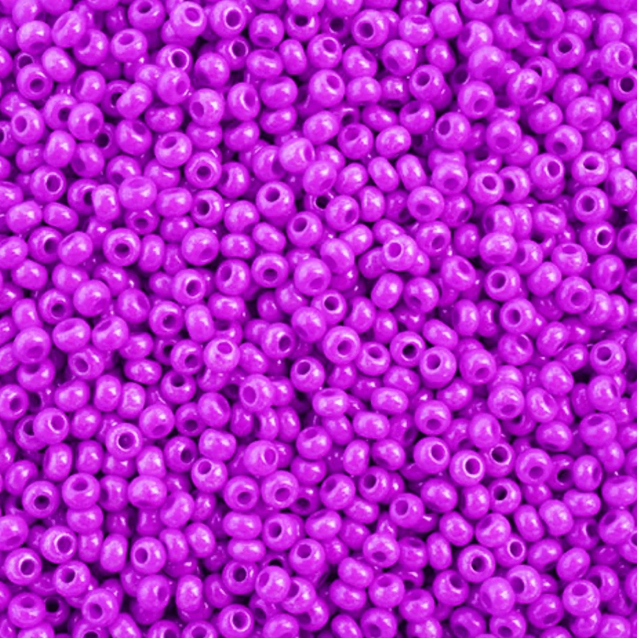 22g 10/0 Lilac Dyed Opaque, Preciosa Seed Beads 10/0 Preciosa Seed Beads