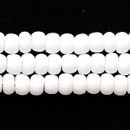10/0 MATTE Chalk White Preciosa Seed Beads *Limited time Hank #10SB112-M 10/0 Preciosa Seed Beads