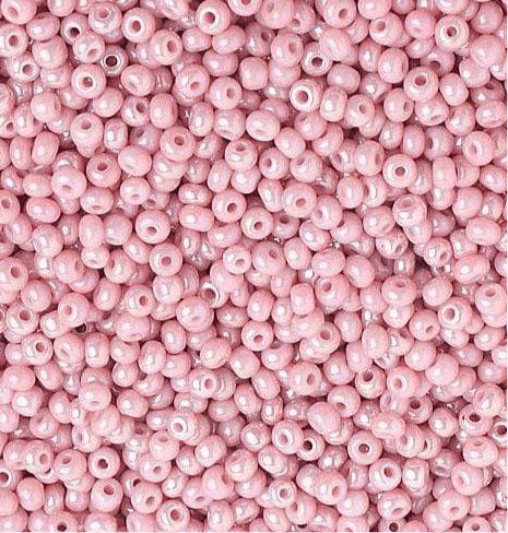 10/0 Rose Luster/Pearl Sfinx Opaque Loose, Preciosa Seed beads 10/0 Preciosa Seed Beads