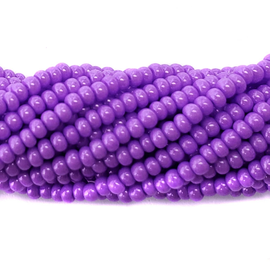 11/0 Bright Fuchsia Shellac Coated, Preciosa Seed Beads *Hank 11/0 Preciosa Seed Beads
