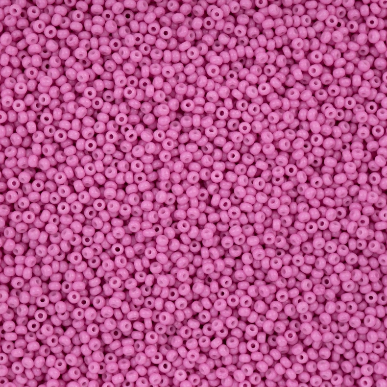 11/0 Bubble Gum Pink Chalk Dyed Solgel, Preciosa Seed Beads 22g\ 11/0 Preciosa Seed Beads