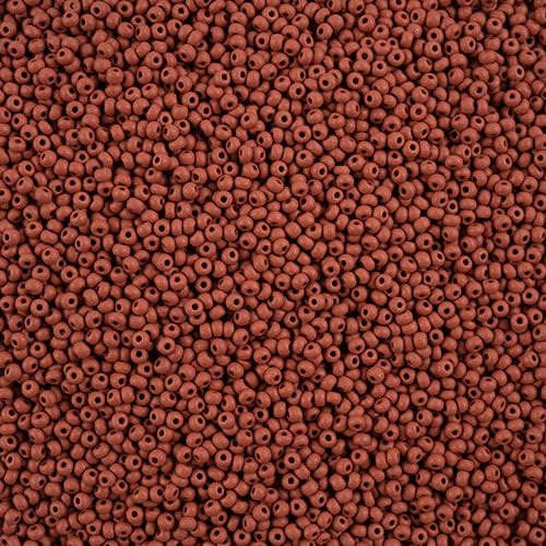 11/0 Chalk Brown MATTE Permalux Dyed Preciosa Seed Beads 22g VIAL 11/0 Preciosa Seed Beads