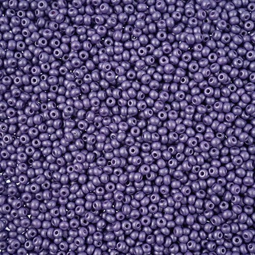 11/0 Chalk Lavender Permalux Dyed Preciosa Seed Beads 22g VIAL 11/0 Preciosa Seed Beads