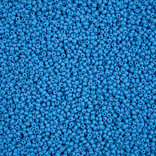 11/0 Chalk Light Blue MATTE Permalux Dyed Preciosa Seed Beads 22g VIAL 11/0 Preciosa Seed Beads