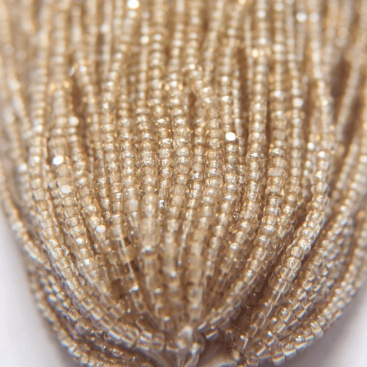 11/0 Charlotte Cut *Premium Seed Bead- Crystal Golden Honey Tan *10g Hank* Charlotte Cut Seedbeads
