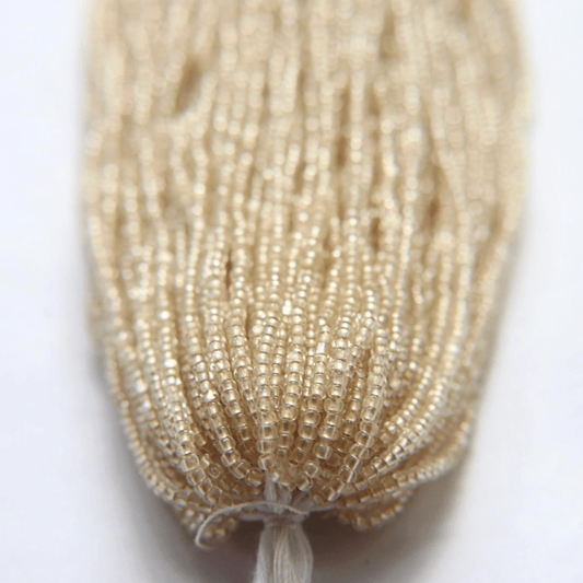 11/0 Charlotte Cut PREMIUM Seed Bead- Light Gold Matte Pearl Silver Lined *10g Hank* Charlotte Cut Seedbeads