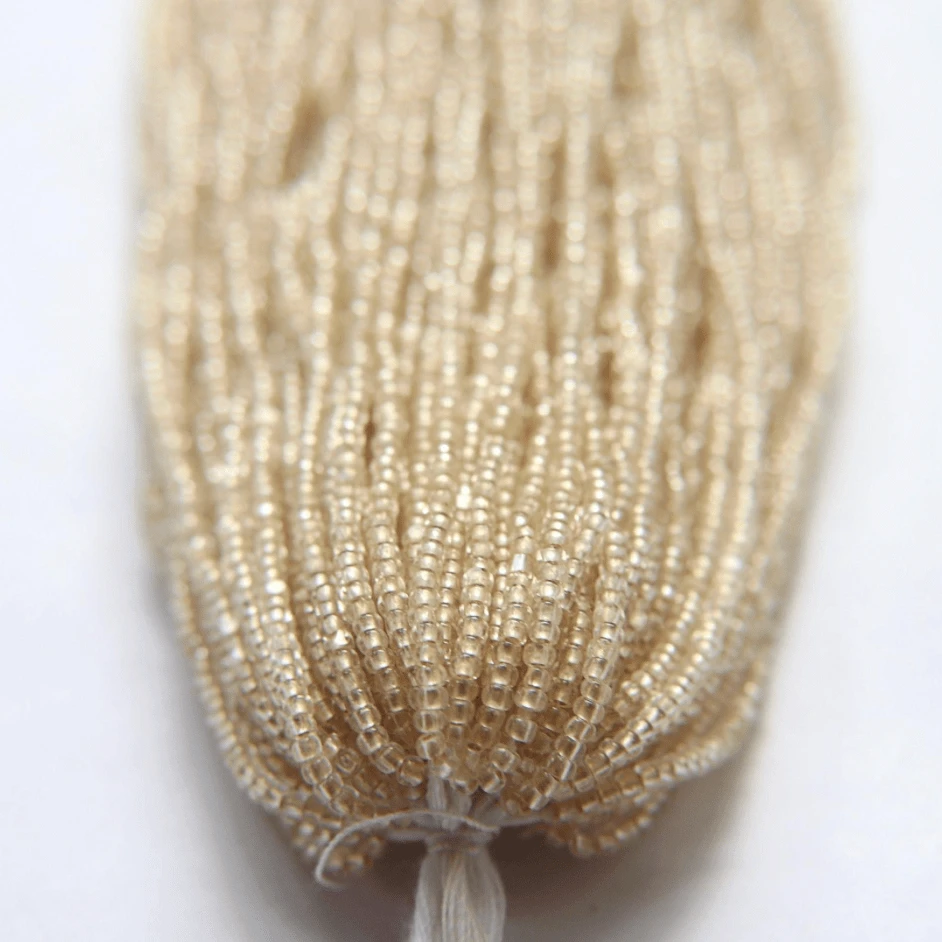 11/0 Charlotte Cut PREMIUM Seed Bead- Light Gold Matte Pearl Silver Lined *10g Hank* Charlotte Cut Seedbeads
