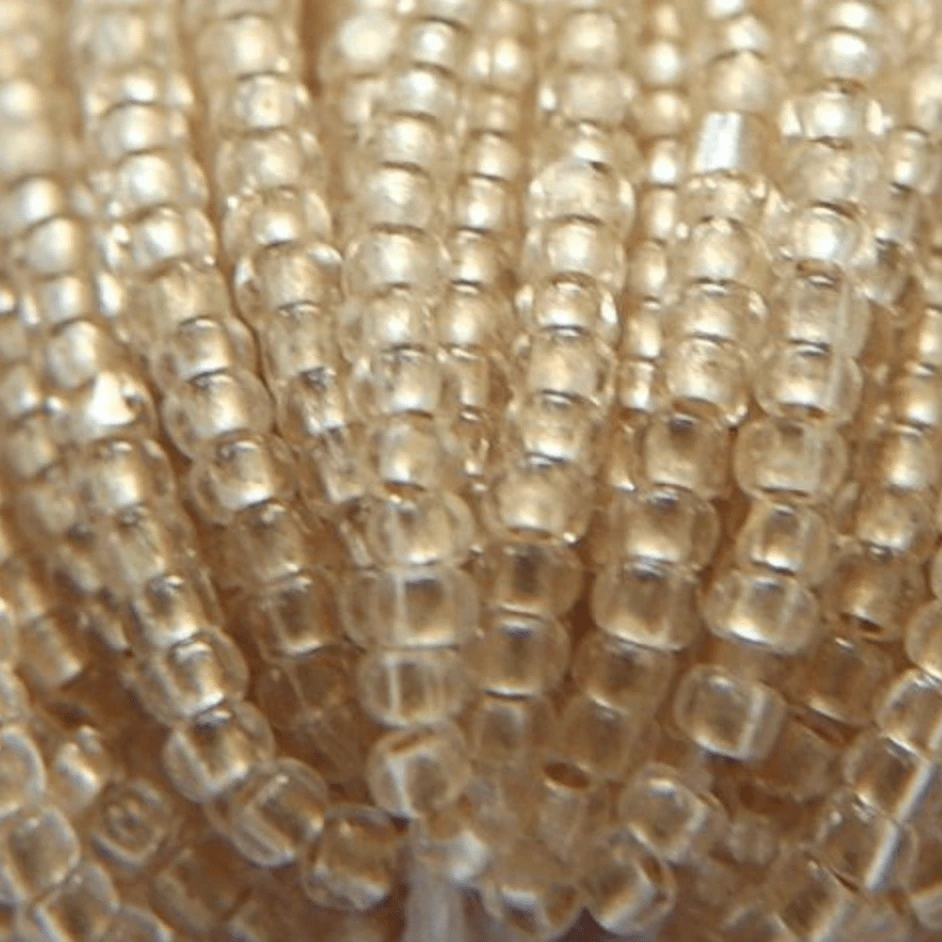11/0 Charlotte Cut PREMIUM Seed Bead- Light Gold Matte Pearl Silver Lined *10g Hank* Charlotte Cut Seedbeads
