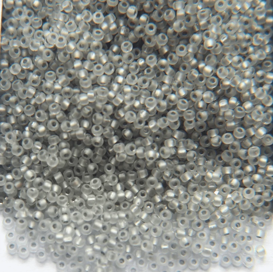 11/0 Charlotte Cut PREMIUM Seed Bead- Matte Crystal Silver Lined *10g Hank* Charlotte Cut Seedbeads