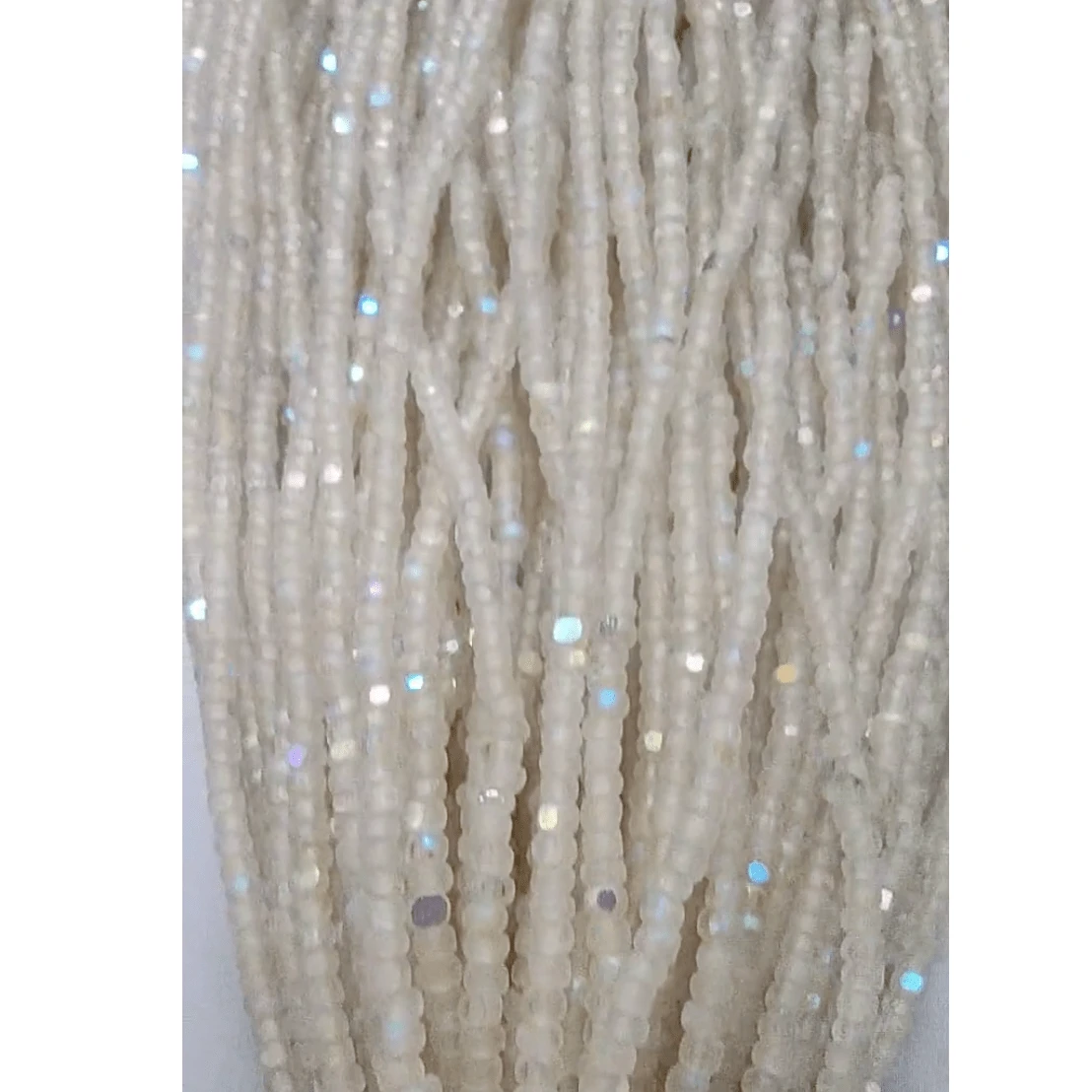 11/0 Charlotte Cut *Premium Seed Bead- MATTE Crystal Transparent Patina Aurore Boreale (AB) *10g Hank* Charlotte Cut Seedbeads