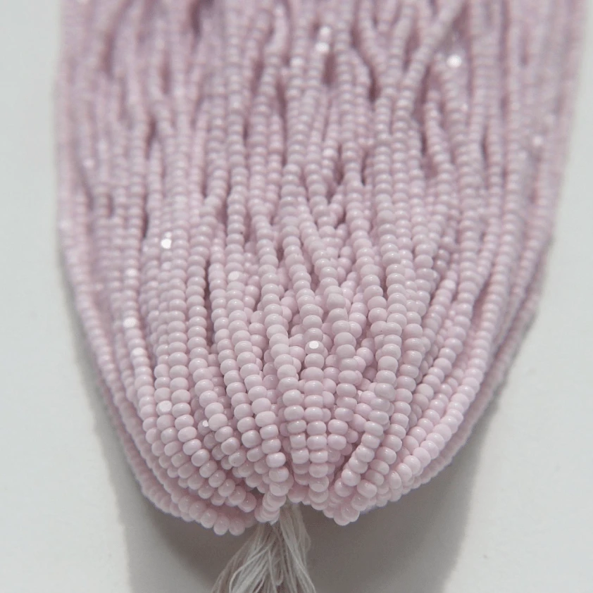 11/0 Charlotte Cut *Premium Seed Bead- Opaque Petal Pink *10g Hank* Charlotte Cut Seedbeads
