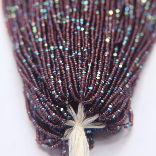 11/0 Charlotte Cut *Premium Seed Bead- Patina Transparent Amethyst Aurore Boreale (AB) *10g Hank* Charlotte Cut Seedbeads