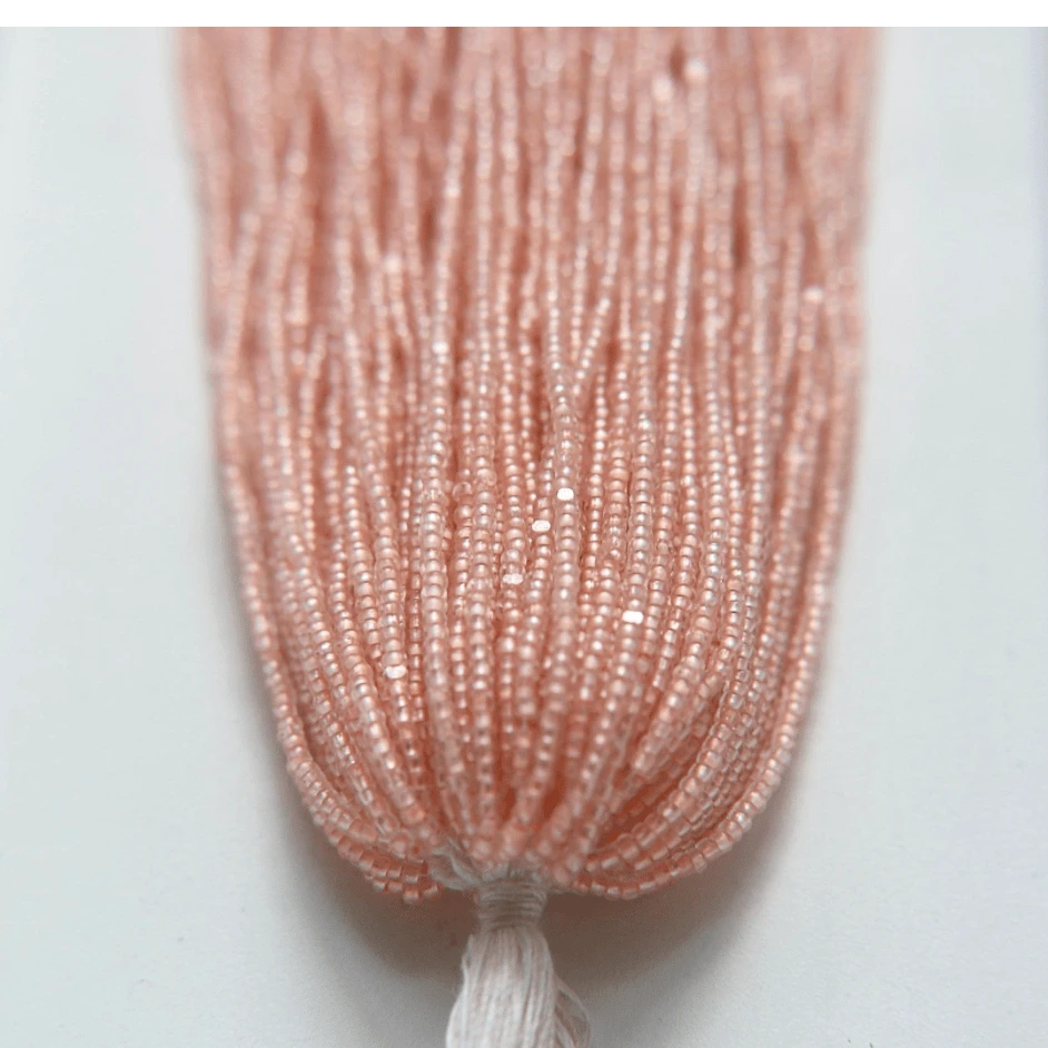 11/0 Charlotte Cut PREMIUM Seed Bead- Peach-Pink Matte Pearl Silver Lined *10g Hank* Charlotte Cut Seedbeads