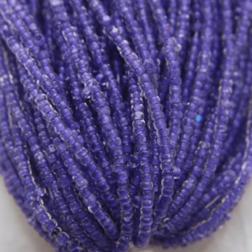 11/0 Charlotte Cut Seed Bead- Colour Lined Neon Dark Purple *10g Hank* Charlotte Cut Seedbeads