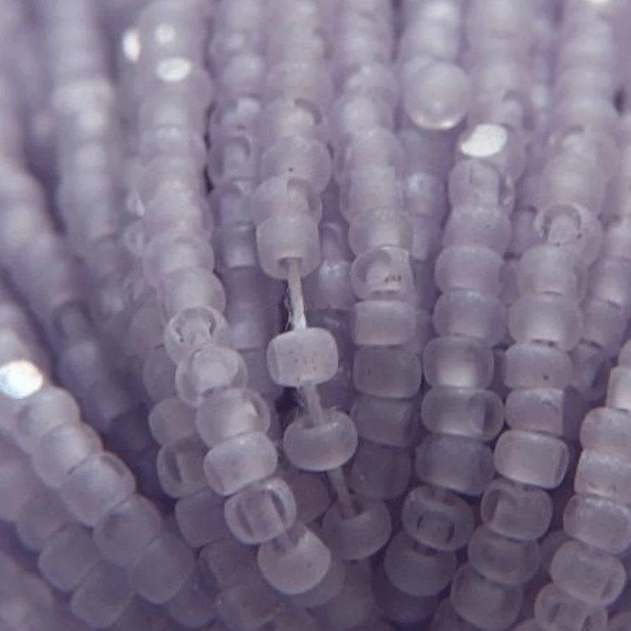 11/0 Charlotte Cut Seed Bead- Crystal Matte Lilac Lined *10g Hank* Charlotte Cut Seedbeads