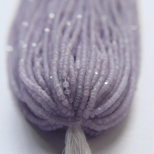 11/0 Charlotte Cut Seed Bead- Crystal Matte Lilac Lined *10g Hank* Charlotte Cut Seedbeads