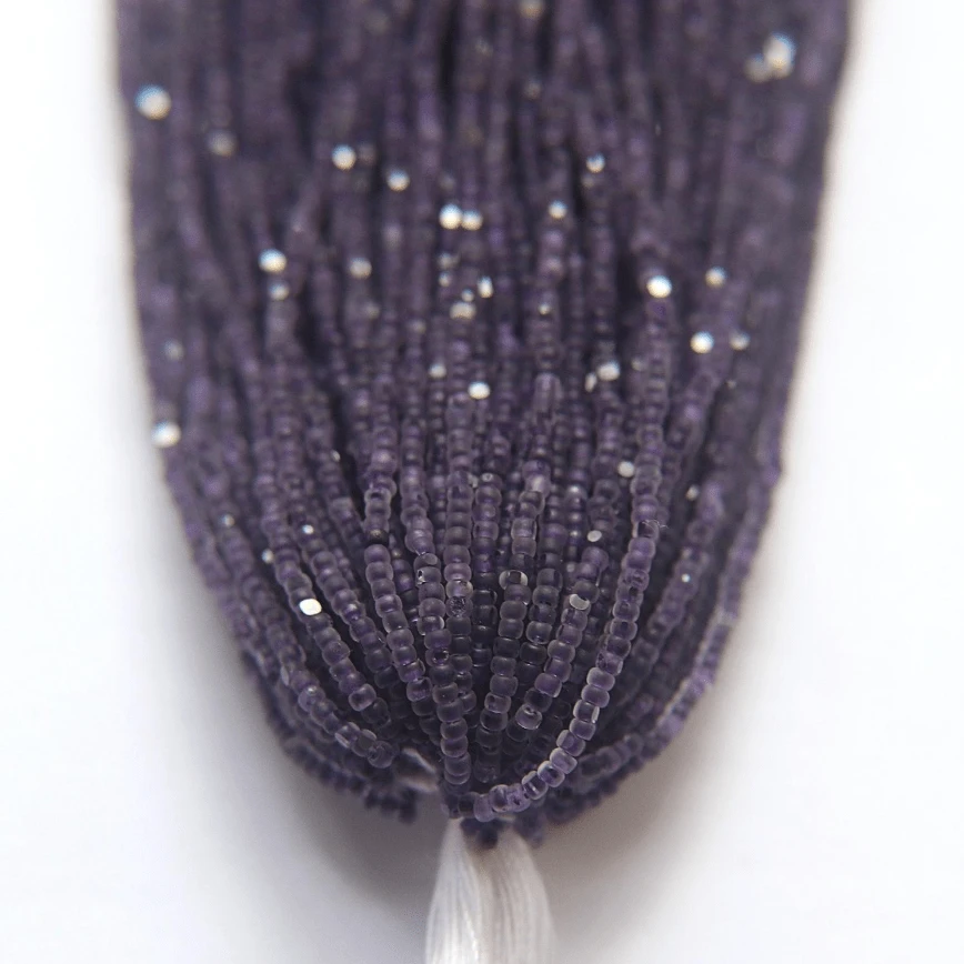 11/0 Charlotte Cut Seed Bead- Crystal Matte Purple Velvet Lined *10g Hank* Charlotte Cut Seedbeads