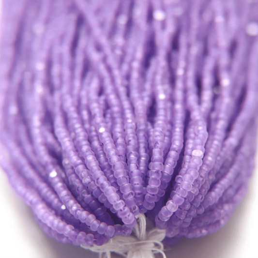 11/0 Charlotte Cut Seed Bead- Crystal Matte Violet Lined *10g Hank* Charlotte Cut Seedbeads