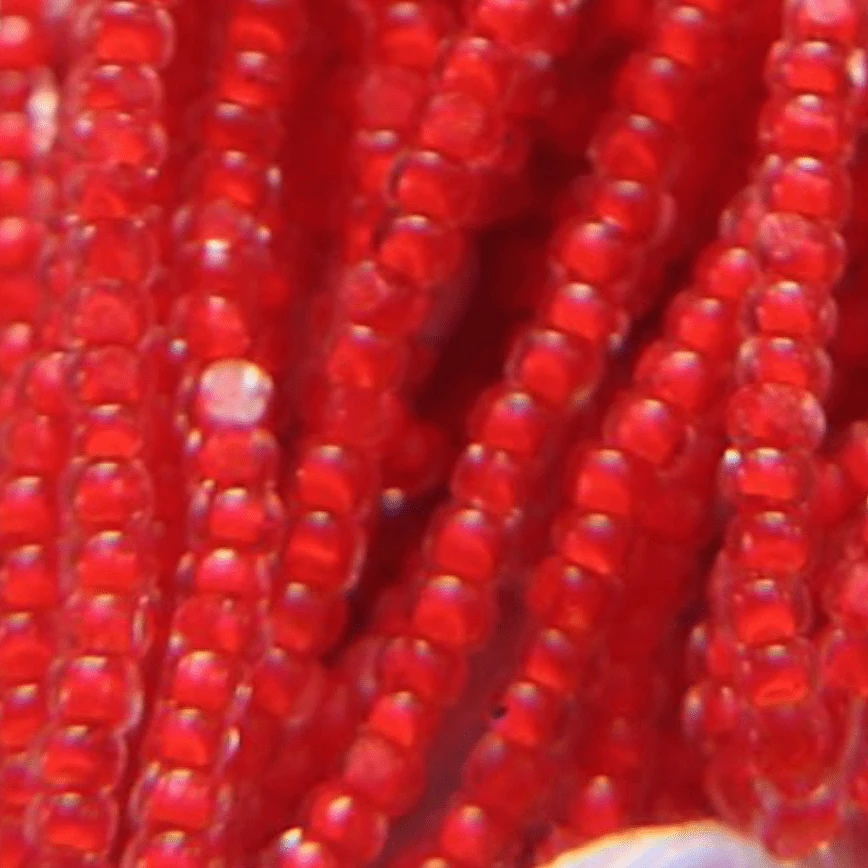 11/0 Charlotte Cut Seed Bead- Crystal Red Lined *10g Hank* Charlotte Cut Seedbeads