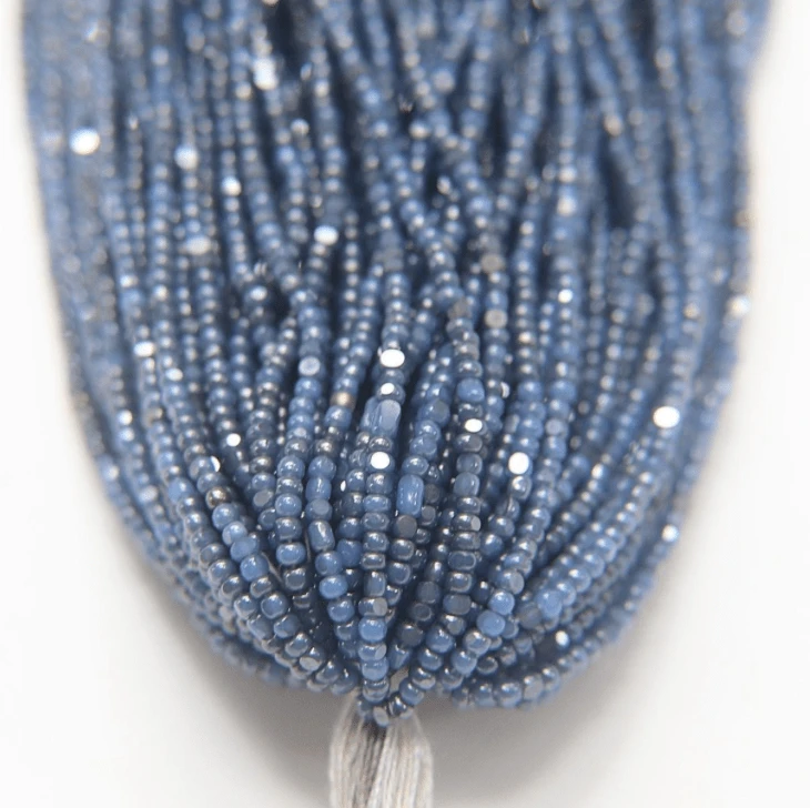 11/0 Charlotte Cut Seed Bead- Ionized Premium Medium Sapphire Opal *10g Hank* Charlotte Cut Seedbeads