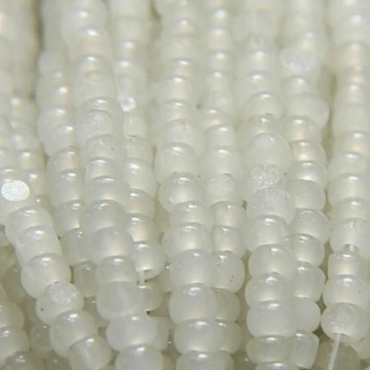 11/0 Charlotte Cut Seed Bead- Light Sage Opal *10g Hank* Charlotte Cut Seedbeads