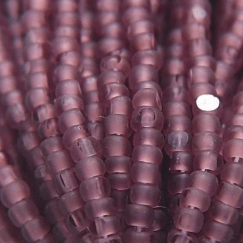 11/0 Charlotte Cut Seed Bead- Matte Amethyst Transparent *10g Hank* Charlotte Cut Seedbeads