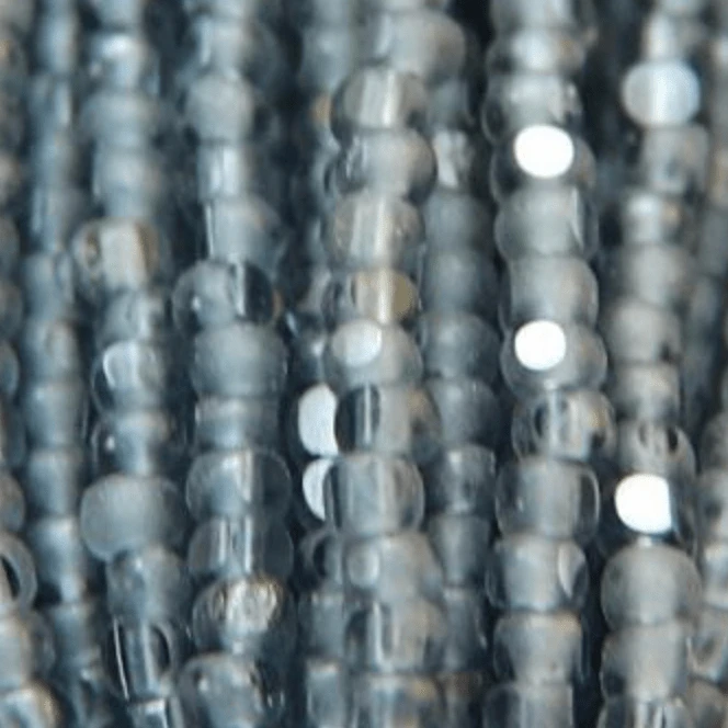 11/0 Charlotte Cut Seed Bead - Matte Black Diamond Grey 10g Charlotte Cut Seedbeads