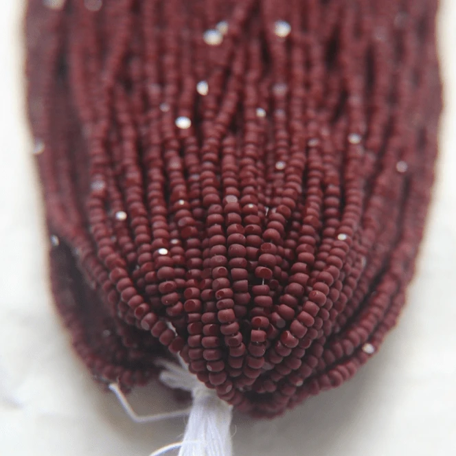 11/0 Charlotte Cut Seed Bead - Matte Opaque Chocolate Brown 10g Charlotte Cut Seedbeads