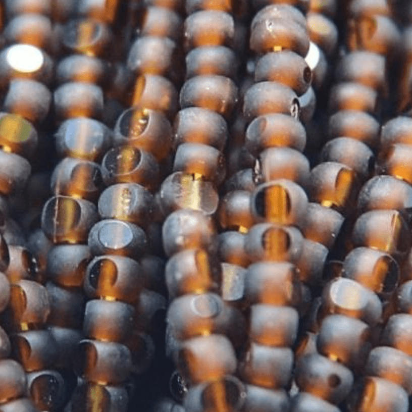 11/0 Charlotte Cut Seed Bead- Semi-Matte Smoked Topaz- Root beer Brown *10g Hank* Charlotte Cut Seedbeads