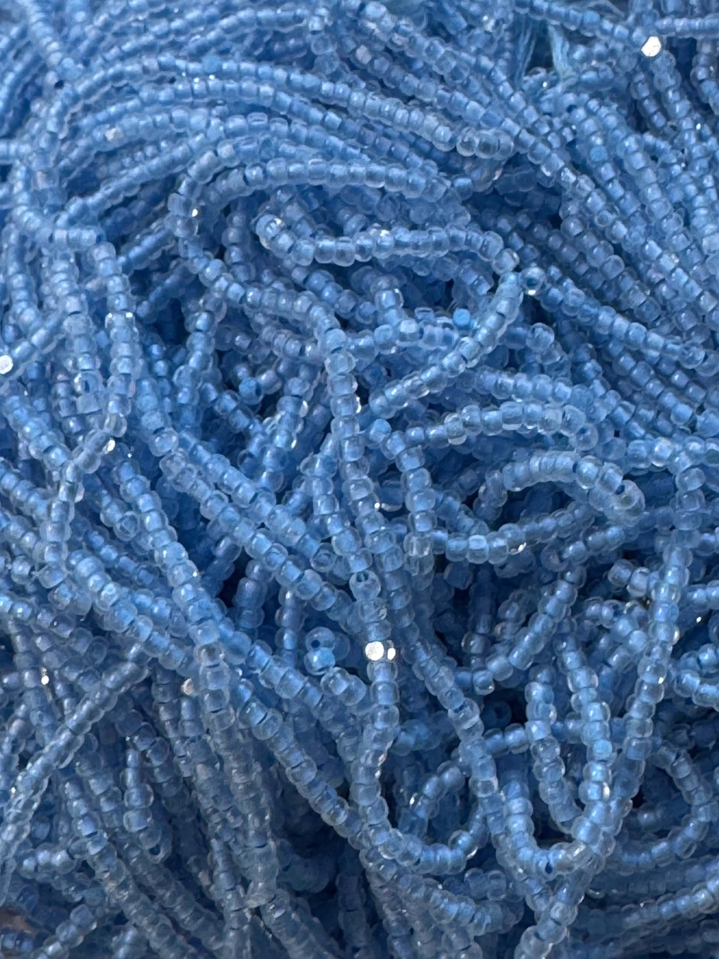 11/0 Charlotte Cut Seed Bead- Neon Colour Lined Sky Blue *10g* Charlotte Cut Seedbeads