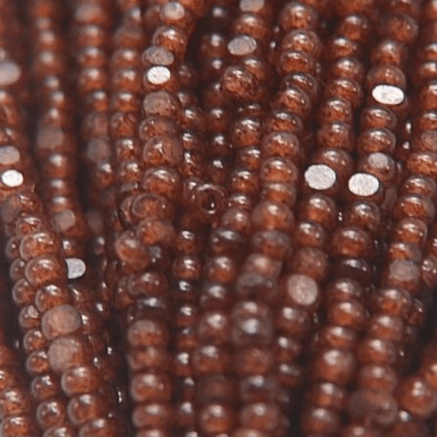 11/0 Charlotte Cut Seed Bead- Opal Brown Smoked Topaz *10g Hank* Charlotte Cut Seedbeads