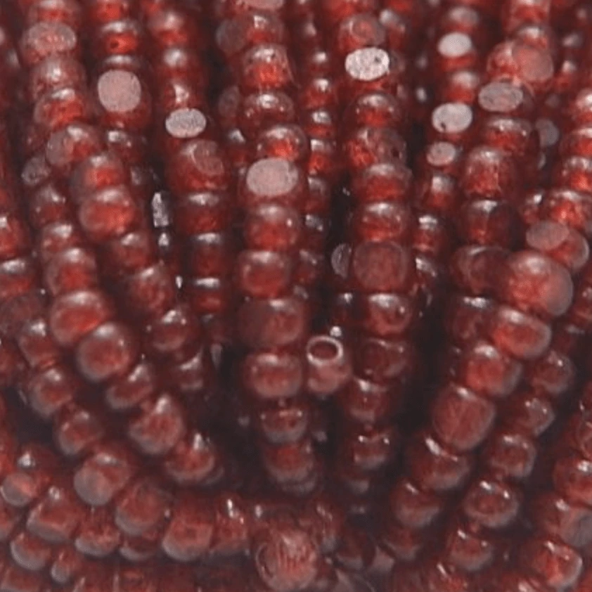 11/0 Charlotte Cut Seed Bead- Opal Burgundy *10g Hank* Charlotte Cut Seedbeads